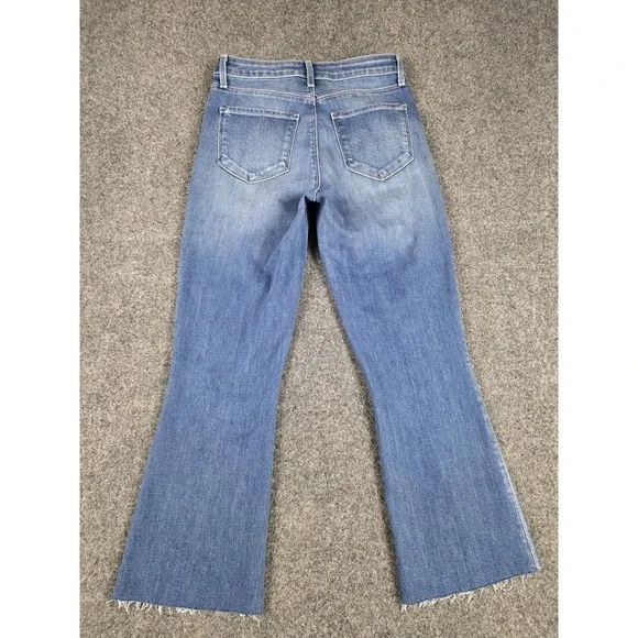 L'agence Womens Light Wash Kendra High Rise Cropped Designer Jeans Size 24 - Picture 8 of 8